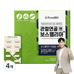 FromBIO 關節軟骨保健乳香錠 51g, 60顆, 4盒