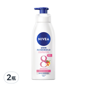 NIVEA 妮維雅 亮白極致嫩膚乳液, 380ml, 2瓶