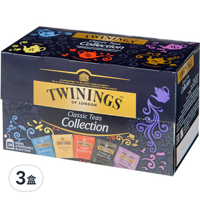 TWININGS 唐寧茶 經典茶系列茶包, 40g, 3盒