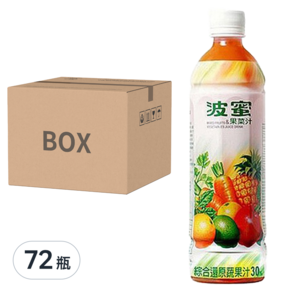 波蜜 果菜汁, 580ml, 72瓶