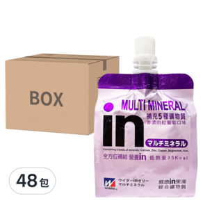 WEIDER 威德 in果凍飲 綜合礦物質 紅葡萄, 180g, 48包