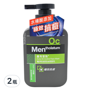 MENTHOLATUM 曼秀雷敦 極淨抗痘控油潔面乳, 150ml, 2瓶