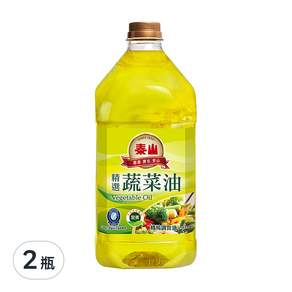 泰山 精選蔬菜油, 3L, 2瓶