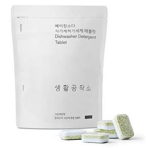 Saengong 生活工作所 小蘇打洗碗機洗碗精 平板 60入, 600g, 1個