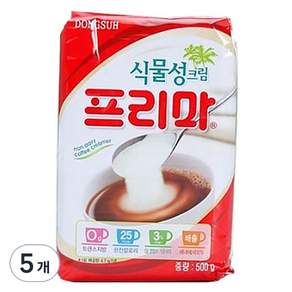 Dongsuh 植物性奶精粉隨身包, 500g, 1袋, 5袋