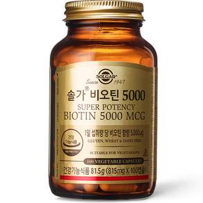 SOLGAR 維生素保健膠囊, 100顆, 1罐