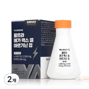 Vitamin Village 左旋精胺酸牛磺酸補充錠, 2罐, 120g