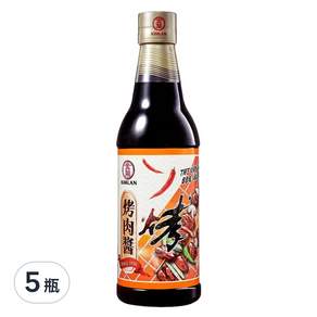 金蘭 辣味烤肉醬, 590ml, 5瓶