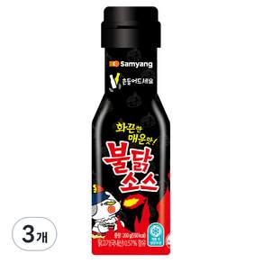 Samyang Foods 三養 Buldak 火辣雞肉風味辣醬 墨西哥辣雞口味, 200g, 3瓶