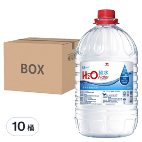 統一 H2O water 純水, 5.8L, 10桶