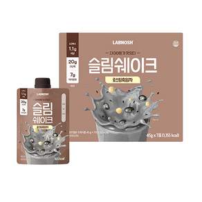 Labnosh Slim Shake烤黑芝麻奶昔 7包入, 1盒, 315g