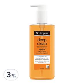 Neutrogena 露得清 深層毛孔潔淨露, 200ml, 3瓶