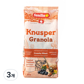 Familia Knuspur Crunchy Musley, 500g, 3個