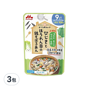 MORINAGA 森永 幼兒食品 9個月以上, 雞肉野菜丼, 100g, 3包