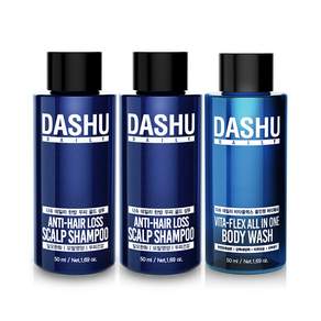 Dashu 脫髮洗髮水 50ml x 2p + 多合一沐浴露 50ml, 1組