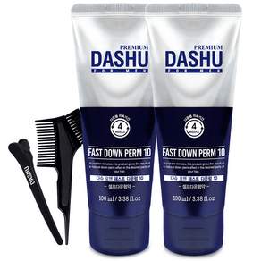 DASHU 男士快速燙髮霜 100ml+梳子+夾子+手套+燙髮紙, 100ml, 2條