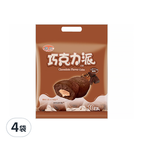 旺旺 野川巧克力派 10入, 190g, 4袋