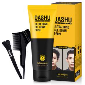 DASHU 男士 Ultra Bond 凝膠羽絨燙髮 100 毫升 + 梳子 + 夾子 + 手套 + 燙髮, 100ml, 3組