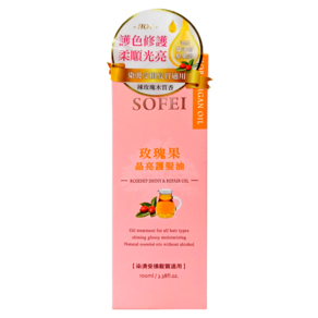 SOFEI 舒妃 玫瑰果晶亮護髮油, 100ml, 1盒