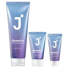 J'SOOP Purple J Aquamarine 免沖洗護髮膜組 200ml*1+30ml*1+15ml*1, 1組