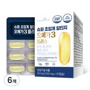 MAYJUNE NUTRI Omega-3 Plus魚油膠囊, 30顆, 6盒