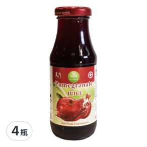 Royal Chef 天廚 天然石榴汁 小, 200ml, 4瓶