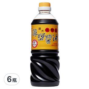 屏大 薄鹽醬油, 710ml, 6瓶