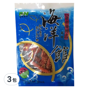 海洋館 黑胡椒鱈魚風味, 60g, 3包