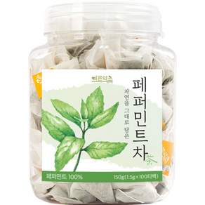 BARUN F&B 胡椒薄荷茶三角茶包, 1.5g, 100包, 1罐