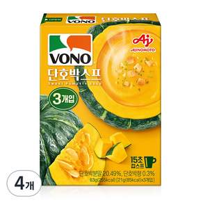 VONO 杯裝湯 南瓜湯 63g, 4個