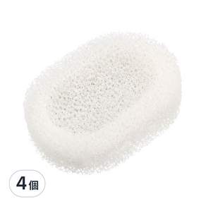Sedree 海綿肥皂盤, 白色, 4個