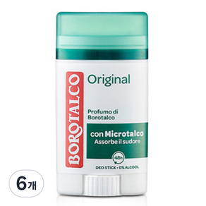 BOROTALCO 經典體香棒, 6個, 40ml