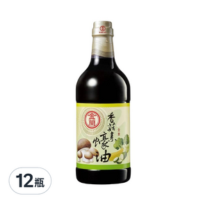 金蘭 香菇素蠔油, 1L, 12瓶