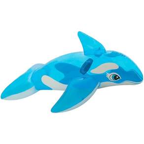 INTEX 海豚造型充氣泳圈, 透明鯨魚款, 1份