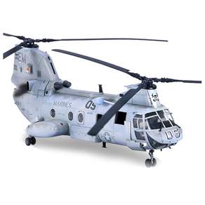 ACADEMY PLASTIC MODEL 1:48 CH-46E美國海軍陸戰隊直升機模型, 1個