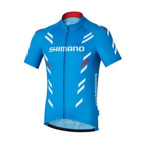 SHIMANO 男款短袖拉鍊式單車服