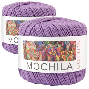 Brandyarn Mochila系列 棉針織線, 14 Lavender, 2入