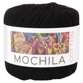 Brand yarn Mochila系列 棉針織線, 39 Black, 1捲