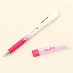 Sewline 縫紉用自動鉛筆+筆芯組, 粉色的, 1套