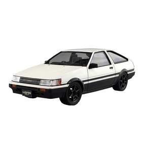 AOSHIMA 塑料模型 1/24 1/24 豐田 AE86 Levin '83 白色/黑色 05495, 1個