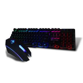 G-Clicker LED 遊戲鍵盤鼠標套裝, 一般型, 混色, GMK-190