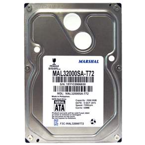 馬歇爾 2TB 台式機硬盤 MAL32000SA-T72 SATA3 7200 64MB