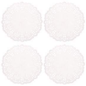 LivingDA Doily 圓紙 26.7cm 100p, 單色, 4套