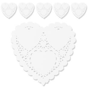 LivingDA Doily 心形紙 14cm 100p, 單色, 6套