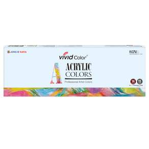 vivid Color 鮮豔壓克力顏料, 7.5ml(13色)/12ml(15色), 15色