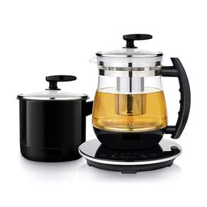 millerhaus Multi Dual Tea Pot + Ramen Pot 黑色, KCT-7634B（茶壺）、KCR-7634B（多壺）