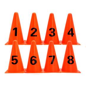 數字三角錐 8件組, 橘子