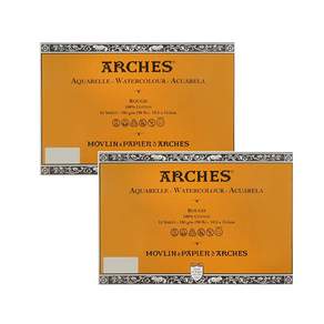 ARCHES 明信片墊黃木 10 張 185g, 2個