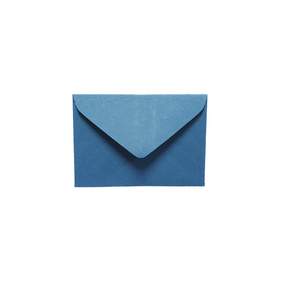 名片尺寸彩色迷你卡片皮革紙明信片信封 95 x 60 毫米, 深藍, 100個