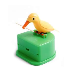 TCR 小鳥牙籤盒, 黃色的鳥, 1個